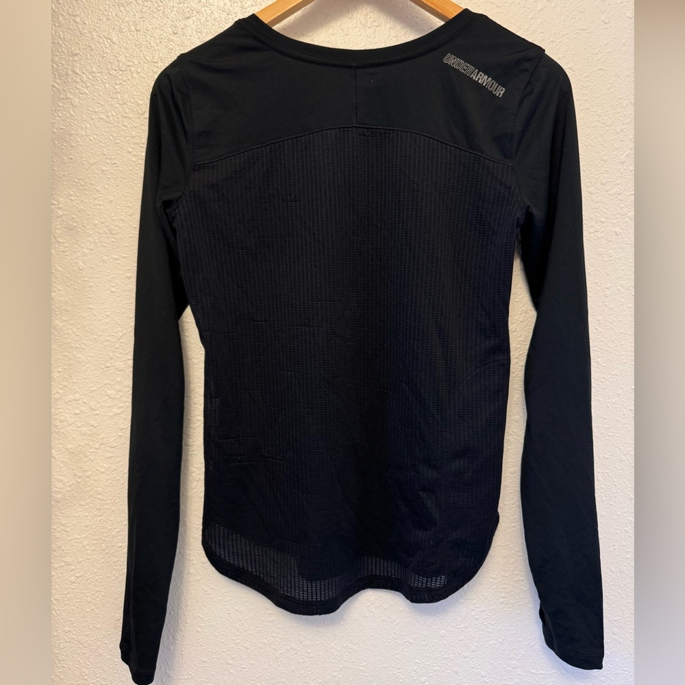 Under Armour Heat Gear Women's Black Long Sleeve Top - Medium - Picture 6 of 8